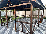 Дерев'яна альтанка 4 на 6 м, розбірна (на 20-24 осіб) "Тоуран", фото 5
