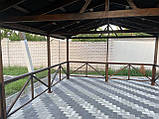 Дерев'яна альтанка 4 на 6 м, розбірна (на 20-24 осіб) "Тоуран", фото 10