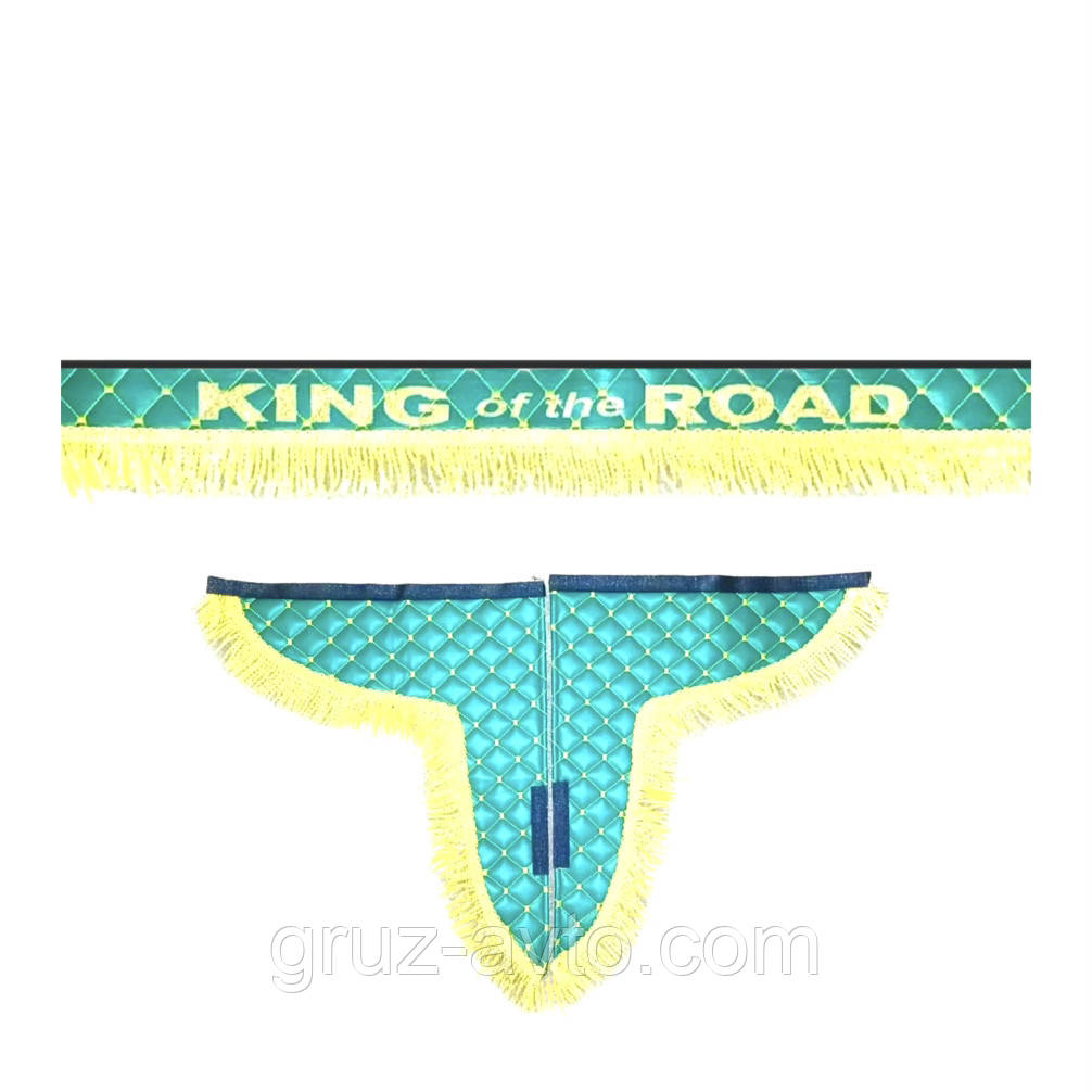 Штори John Deere (лобове скло-1 та бічні-2) екокожа зелений