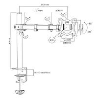 Кронштейн настольный для монитора 10"-32" FN401