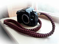 Ремешок для фотокамеры фотоаппарата видеокамеры из паракорда ремень на шею + брелок в подарок