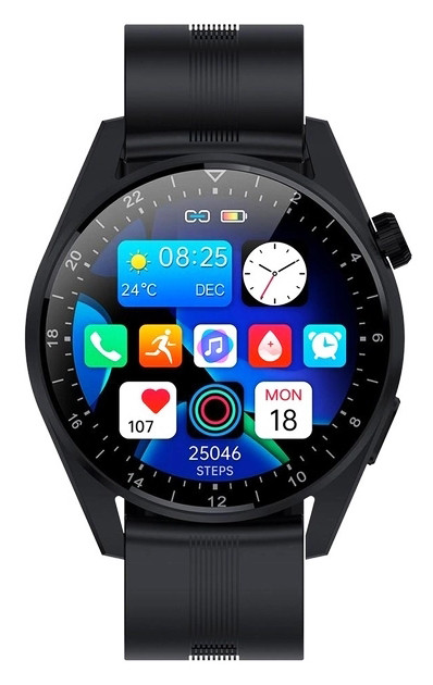 Смарт годинник Smart Watch XO-W3Pro+ розумний годинник спортивний чоловічий Bluetooth Call Track HeartRate Чорний