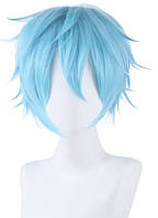 Перука подовжене боб-каре блакитний 27 см