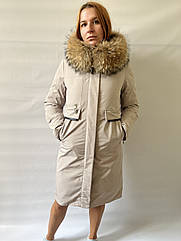 ЗИМОВА ЖІНОЧА КУРТКА ПАРКА З ЄНОТОМ