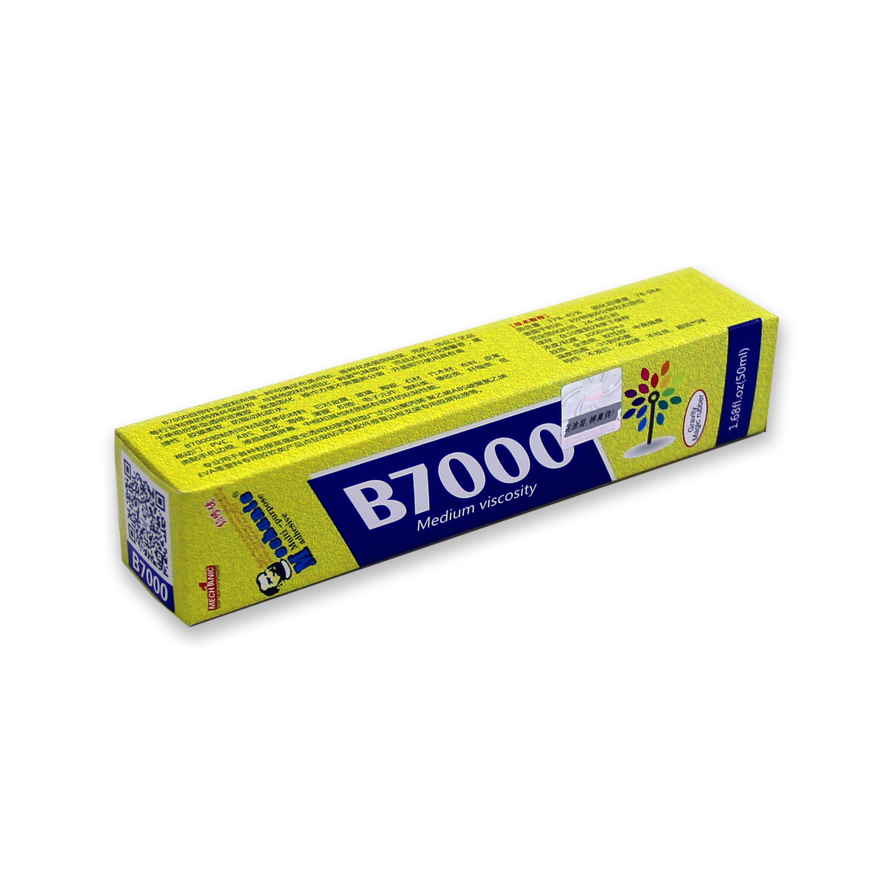 Клей MECHANIC B-7000 силіконовий, у тюбику з дозатором (прозорий) (50 мл)
