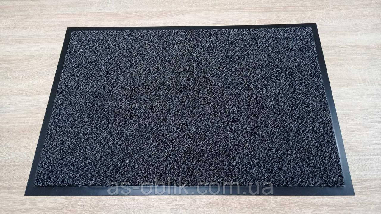 Килимок на гумовій основі Париж сірий 90х60 см, фото 1