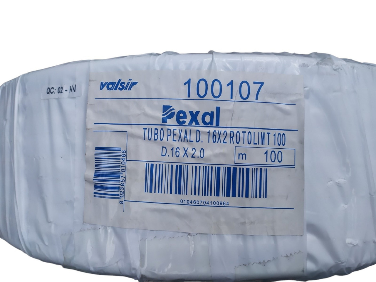 Металопластикова безшовна труба 16х2мм, "VALSIR" PE-X/Al/РЕ-Х