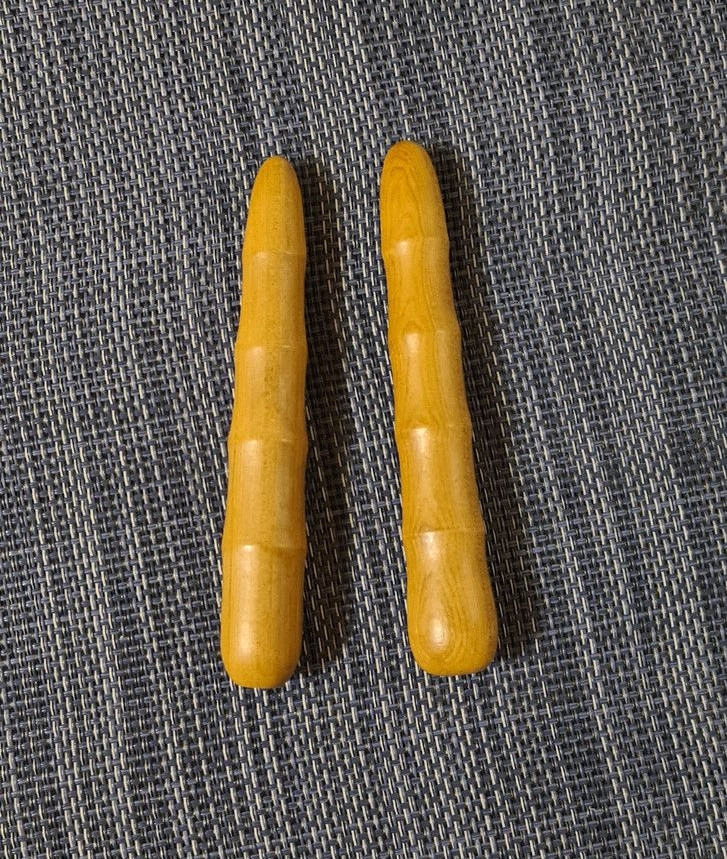 Масажер точковий дерев'яний паличка дерев'яна 12см, фото 1