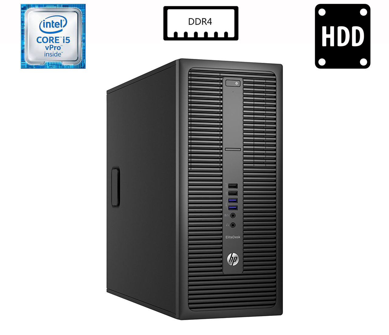 Комп'ютер HP EliteDesk 800G2 TWR/Core i5-6500 3.20GHz/16GB DDR4/HDD 500GB/Intel HD Graphics 530 Б/В