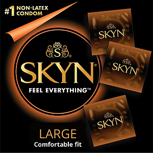 Презервативи SKYN LARGE / KingSize 6 штук безлатексні великого розміру XL ширші та довші