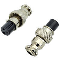 Роз'єм GX12 MIC 323 F кріплення на кабель, 3pin