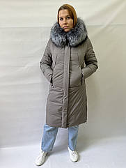 ЗИМОВА ЖІНОЧА КУРТКА З ЧОРНОБУРКОЮ