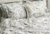Сатин Преміум Євро комплект постільної білизни з компаньйоном ТМ Prima Teks PT-001, фото 5