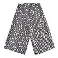 Шарф жіночий No80 весна осінь тканина поліестер з відчуття шовку принт горох у смужку розмір 114х14 см