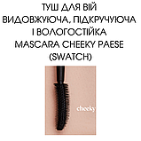 Туш для вій Cheeky: видовжуюча, підкручуюча і вологостійка Mascara Paese 9ml, фото 3
