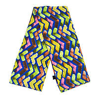 Шарф жіночий No84 весна осінь тканина поліестер із відчуття шовку принт абстракція розмір 114х15 см