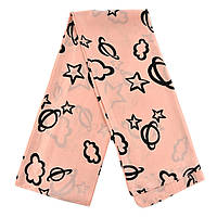 Шарф жіночий No85 весна осінь тканина поліестер із відчуттям шовку принт зірки та сатурн розмір 114х15 см