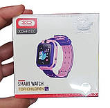 Дитячий смарт-годинник Smart Watch Kids XO-H100 з камерою GPS-трекер Рожевий, фото 8