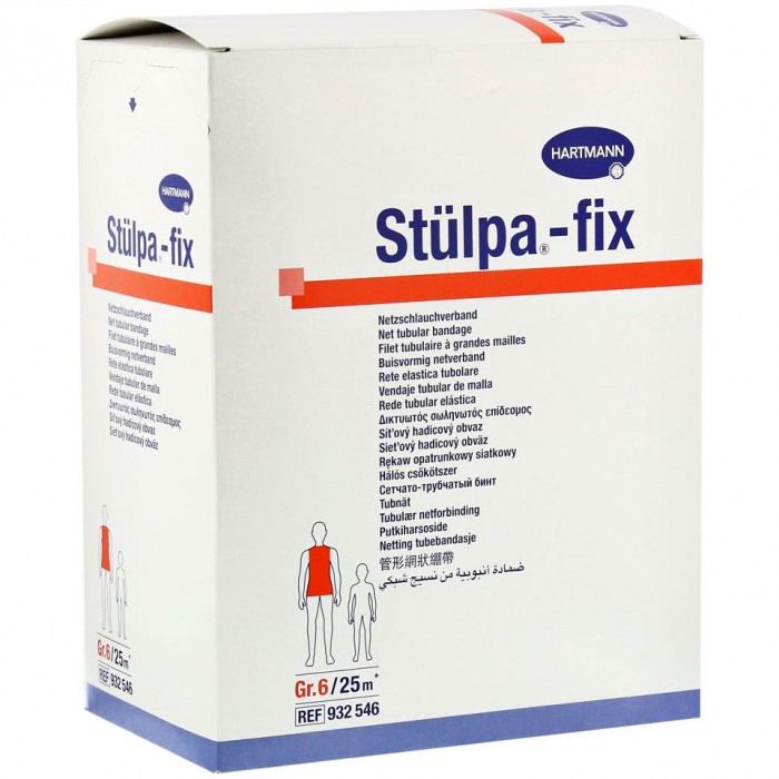 Еластичний трубчасто-сітчастий бинт для фіксації Stulpa-fix®, розмір 6 - довжина 1 метр