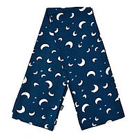 Шарф жіночий No79 весна осінь тканина поліестер із відчуття шовку принт зірки та місяць розмір 114х15 см