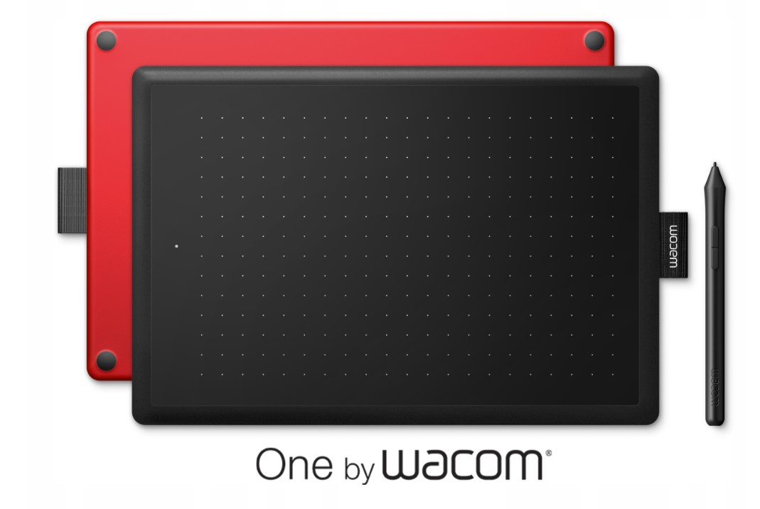 Графічний планшет Wacom One Medium CTL-672N робоча зона 216 х 135 мм Чорно-червоний