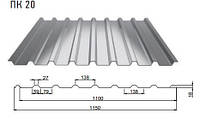 Профлист кровельный : ПК 20, ПК 35,ПК 44, ПК 57, ПК 75