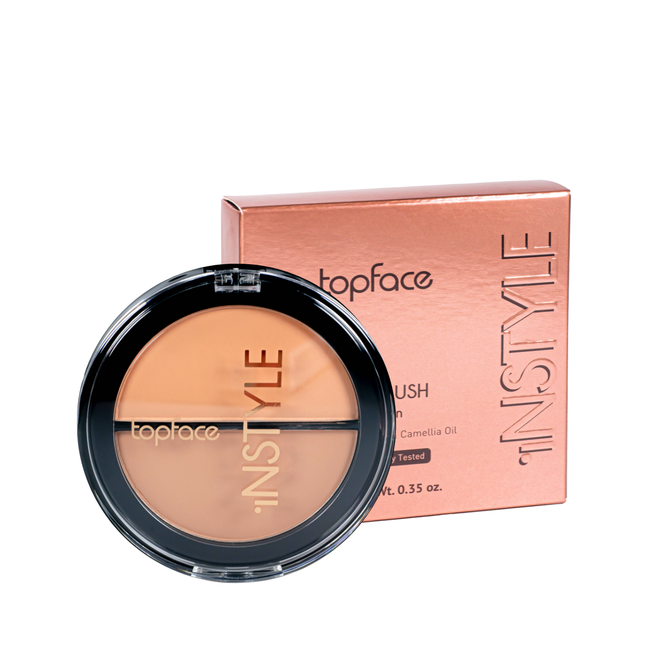 Рум'яна для обличчя TopFace Instyle Blush On подвійні РТ353 № 01