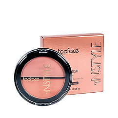 Рум'яна для обличчя TopFace Instyle Blush On подвійні РТ353 № 02