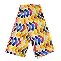 Шарф жіночий No75 весна осінь тканина поліестер із відчуттям шовку абстрактний принт розмір 114х15 см