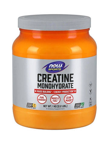 Креатин Моногідрат NOW Creatine Monohydrate 1000 г США, фото 1
