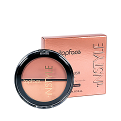 Рум'яна для обличчя TopFace Instyle Blush On подвійні РТ353 № 07