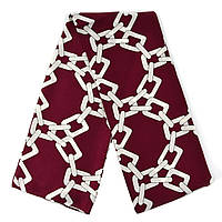 Шарф жіночий No72 весна осінь тканина поліестер із відчуттям шовку абстрактний принт розмір 114х15 см