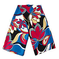 Шарф жіночий No71 весна осінь тканина поліестер із відчуттям шовку квітковий принт розмір 114х15 см