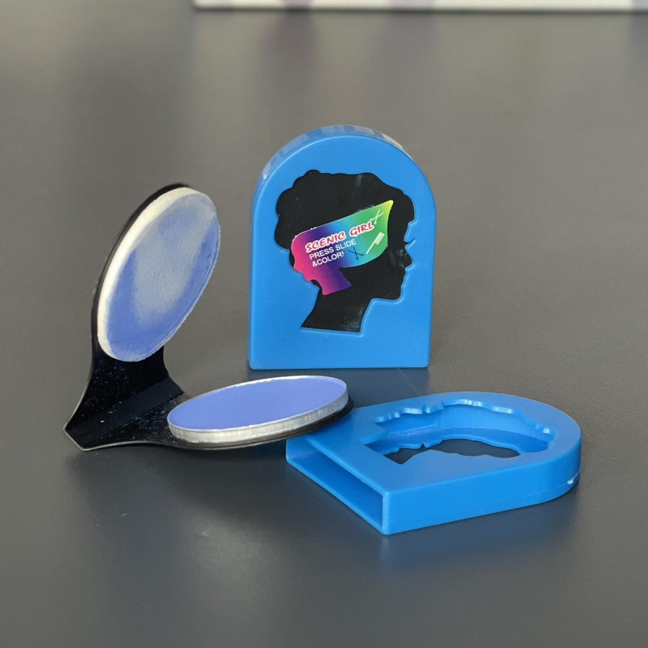 Крейда фарба для волосся, блакитна Хелловін, Окрашевающие мелки для волос, фото 1