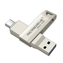 Флешка 64 ГБ TypeC - USB 3.0 OTG MICRODRIVE, фото 3