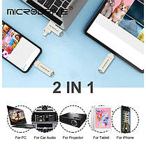 Флешка MICRODRIVE 128 ГБ Lightning - USB 3.0 OTG, фото 5
