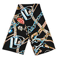 Шарф жіночий No70 весна осінь тканина поліестер із відчуттям шовку етнічний принт розмір 114х15 см