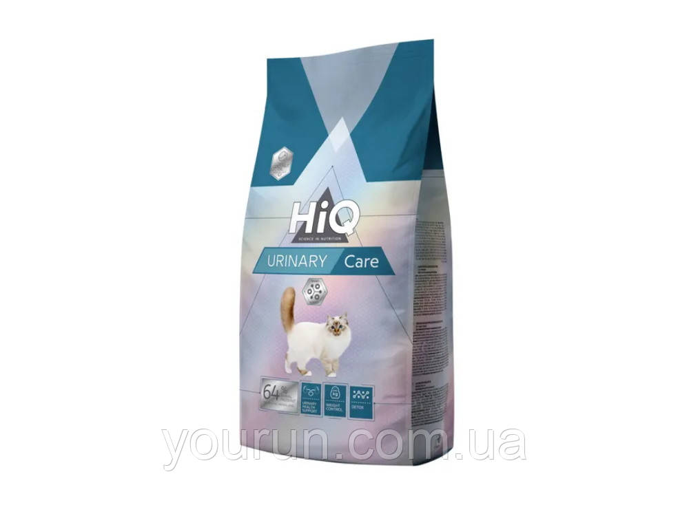 HiQ (Хайкю) Urinary care - Сухий дієтичний корм для профілактики та лікування МКБ у дорослих котів 1.8 кг