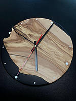 Настенные часы из эпоксидной смолы круглые, Оригинальные настенные часы с эпоксидки ручной работы pat