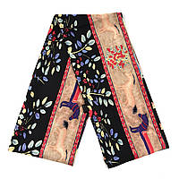 Шарф жіночий No69 весна осінь тканина поліестер із відчуттям шовку тваринний принт розмір 114х15 см