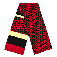 Шарф жіночий No66 весна осінь тканина поліестер із відчуттям шовку абстрактний принт розмір 114х15 см