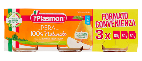 Пюре Plasmon Pera груша 3х80гр