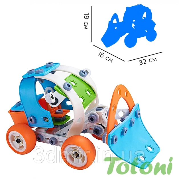 Детский конструктор Build and Play - (5 в 1) самолет, гоночная машина, бульдозер, вертолет, мотоцикл - фото 4 - id-p1932984552