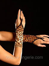 Рукавички гепардовой забарвлення без пальців