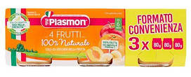 Пюре Plasmon 4 Frutti 3х80гр