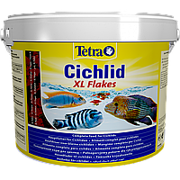 Корм для всех видов цихлид большие хлопья Tetra Cichlid XL Flakes 10 л