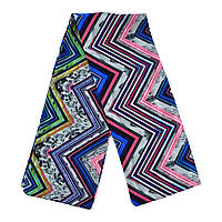 Шарф жіночий No60 весна осінь тканина поліестер із відчуттям шовку абстрактний принт розмір 114х15 см