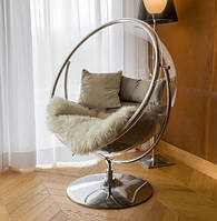 КРІСЛО BUBBLE CHAIR НА ОПОРІ ХРОМ