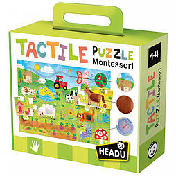 Тактильний пазл Headu Монтессорі Ферма MU23592