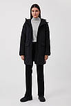 Подовжена жіноча куртка Finn Flare FAB11016-200 чорна M, фото 3